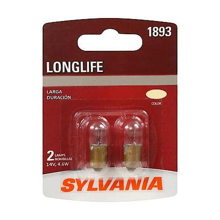 1893 Long Life: Mini Bulb, Standard Performance, 2 Pack
