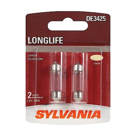 DE3425 Long Life: Mini Bulb, Standard Performance, 2 Pack