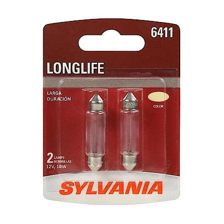 6411 Long Life: Mini Bulb, Standard Performance, 2 Pack