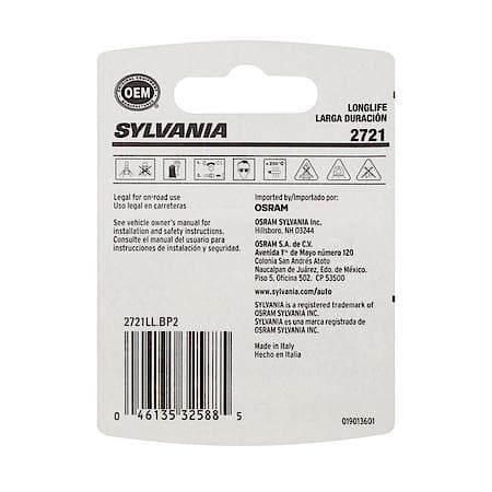 2721 Long Life: Mini Bulb, Standard Performance, 2 Pack