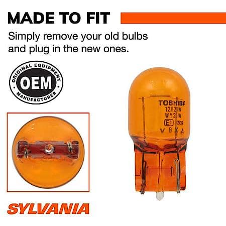 7440A Long Life: Amber Mini Bulb, Standard Performance, 2 Pack