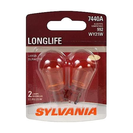 7440A Long Life: Amber Mini Bulb, Standard Performance, 2 Pack