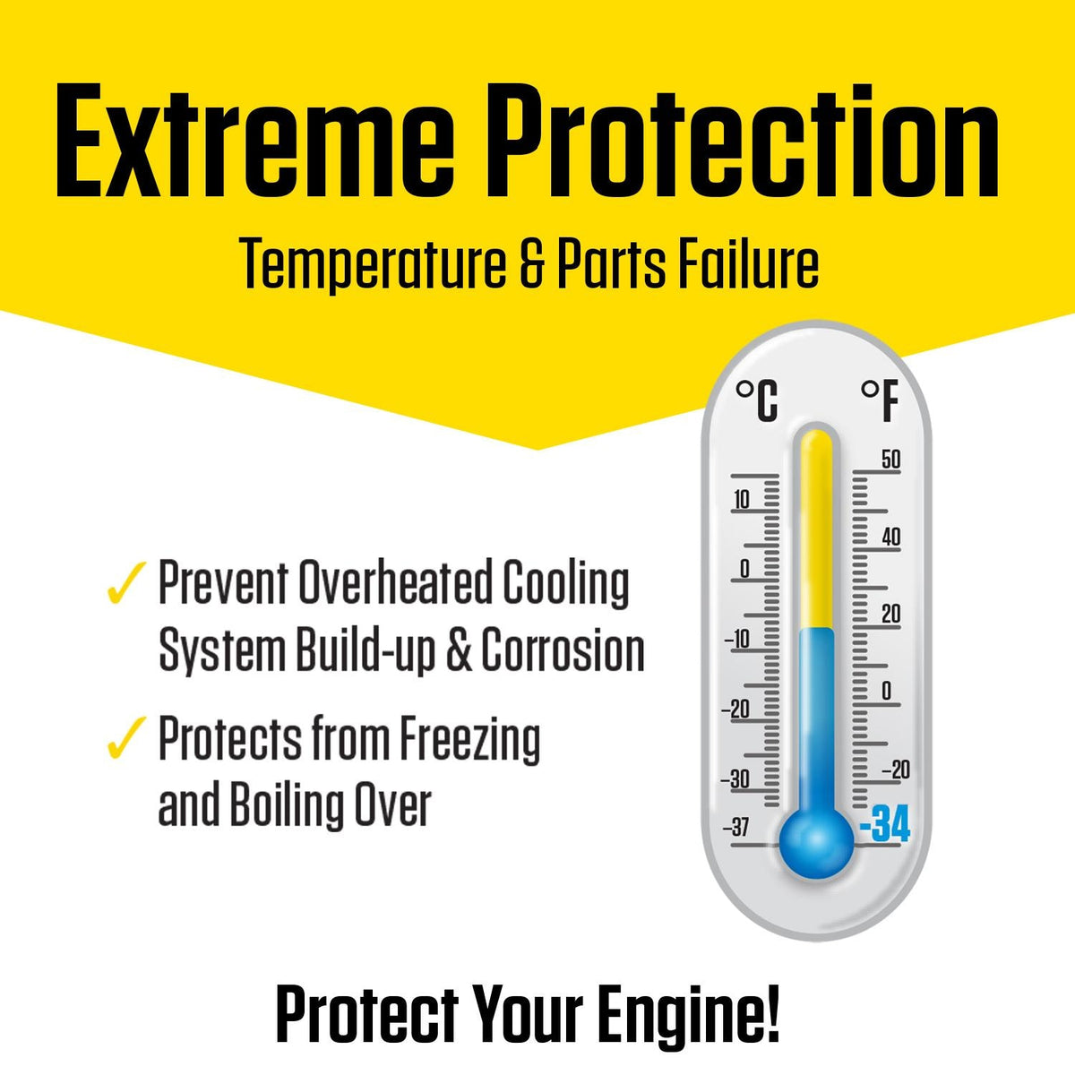 Prestone Yellow Pre-Mixed Engine Coolant / Antifreeze | AF-2100