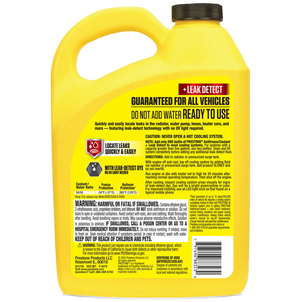 Prestone Engine Coolant / Antifreeze | AF2150