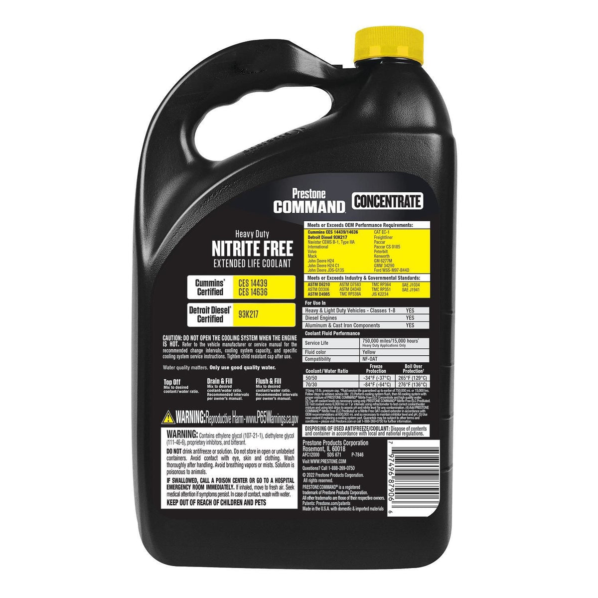 Prestone Yellow Concentrate Engine Coolant / Antifreeze | AFC12000