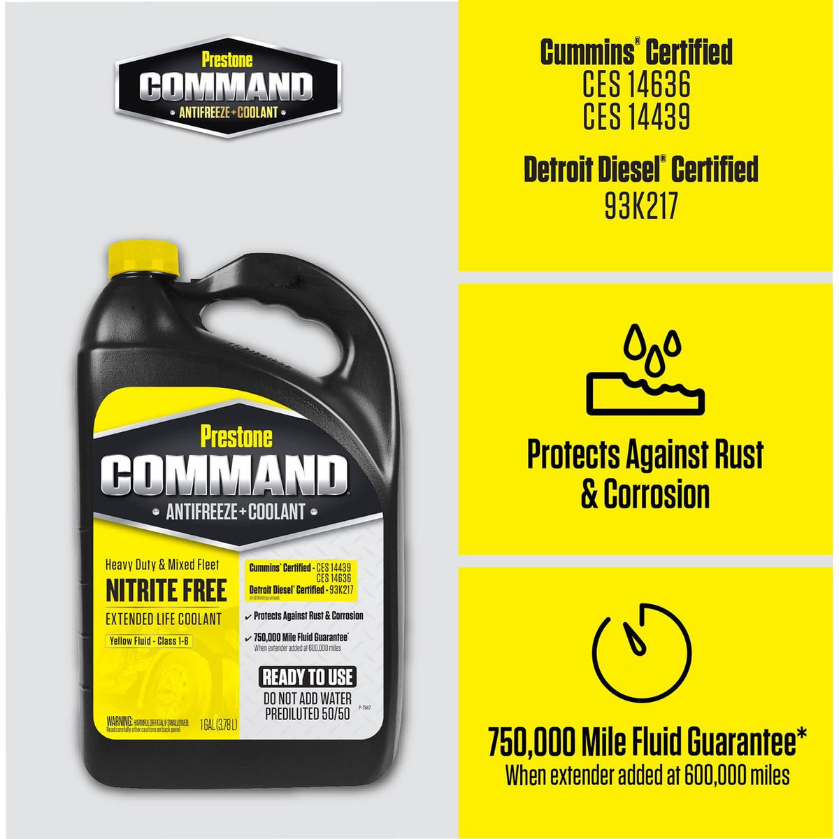 Prestone Yellow Concentrate Engine Coolant / Antifreeze | AFC12000