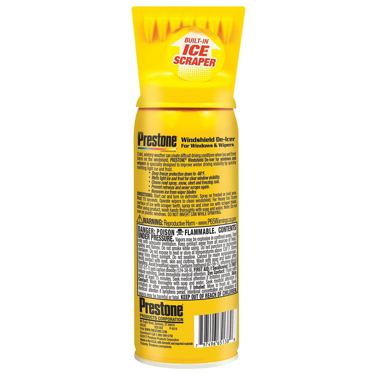 Prestone De-Icer Spray with Scraper | AS-242P