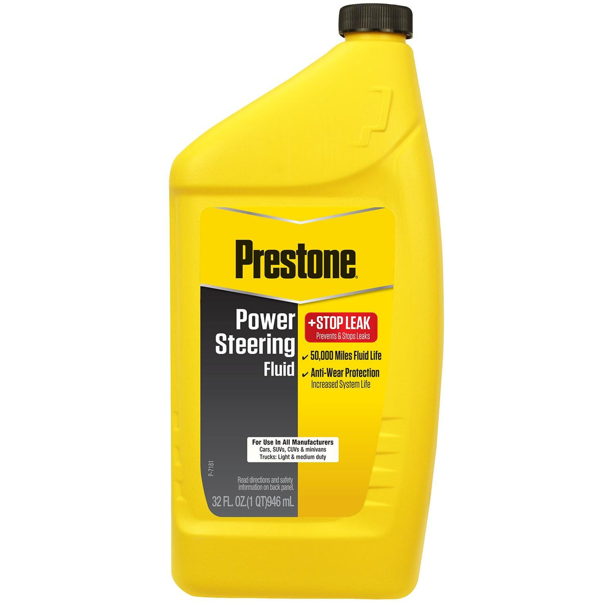 Prestone Power Steering Fluid + Stop Leak 32oz | AS263Y-12