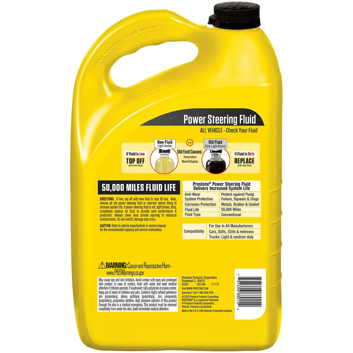 Prestone Power Steering Fluid 1 Gallon | AS266Y