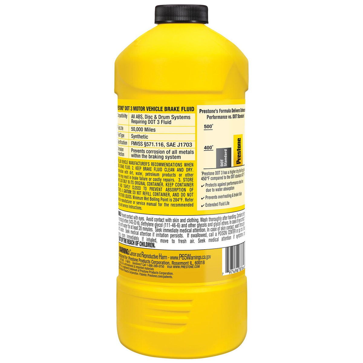 Prestone DOT 3 Brake Fluid 32 ounce | AS401Y