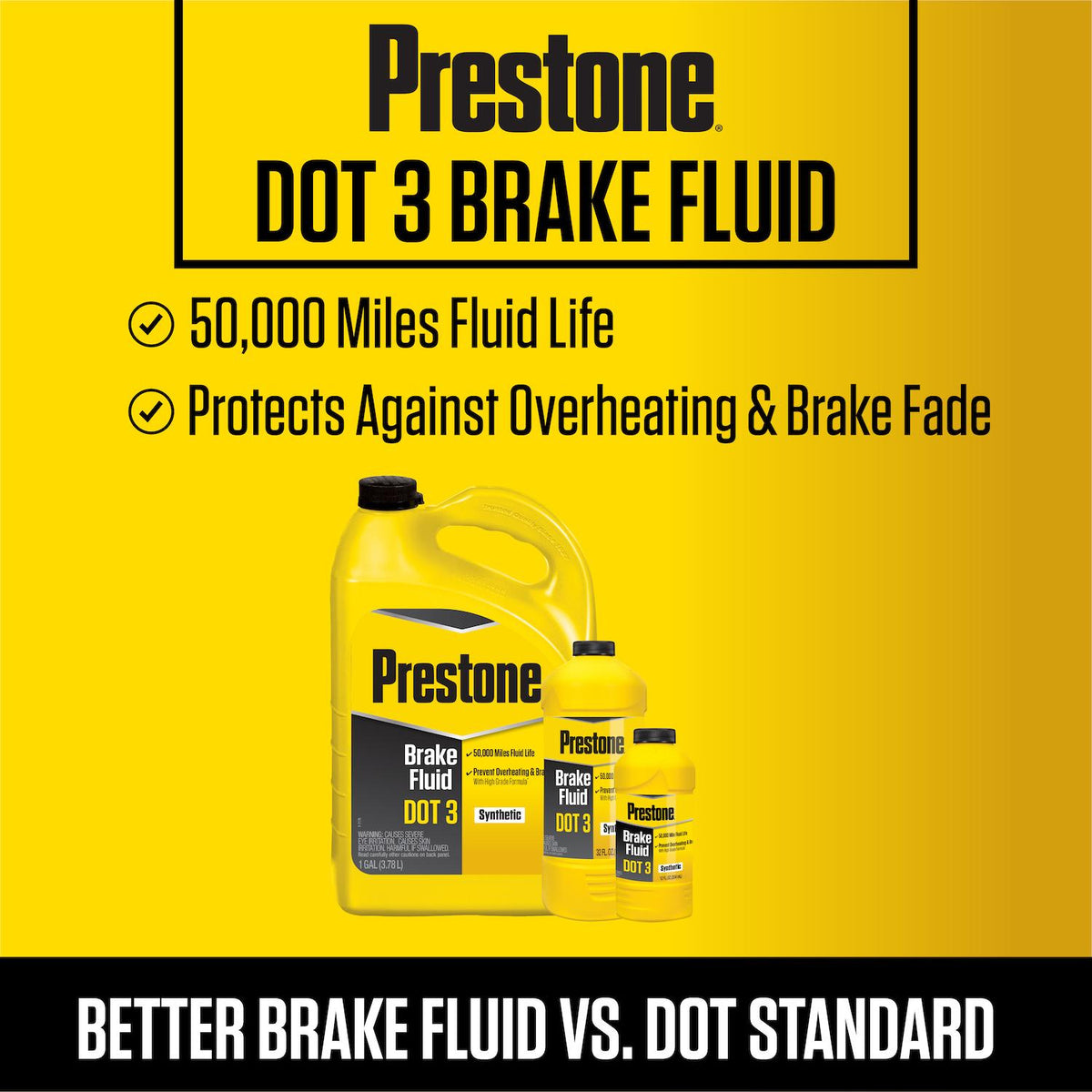 Prestone DOT 3 Brake Fluid 32 ounce | AS401Y