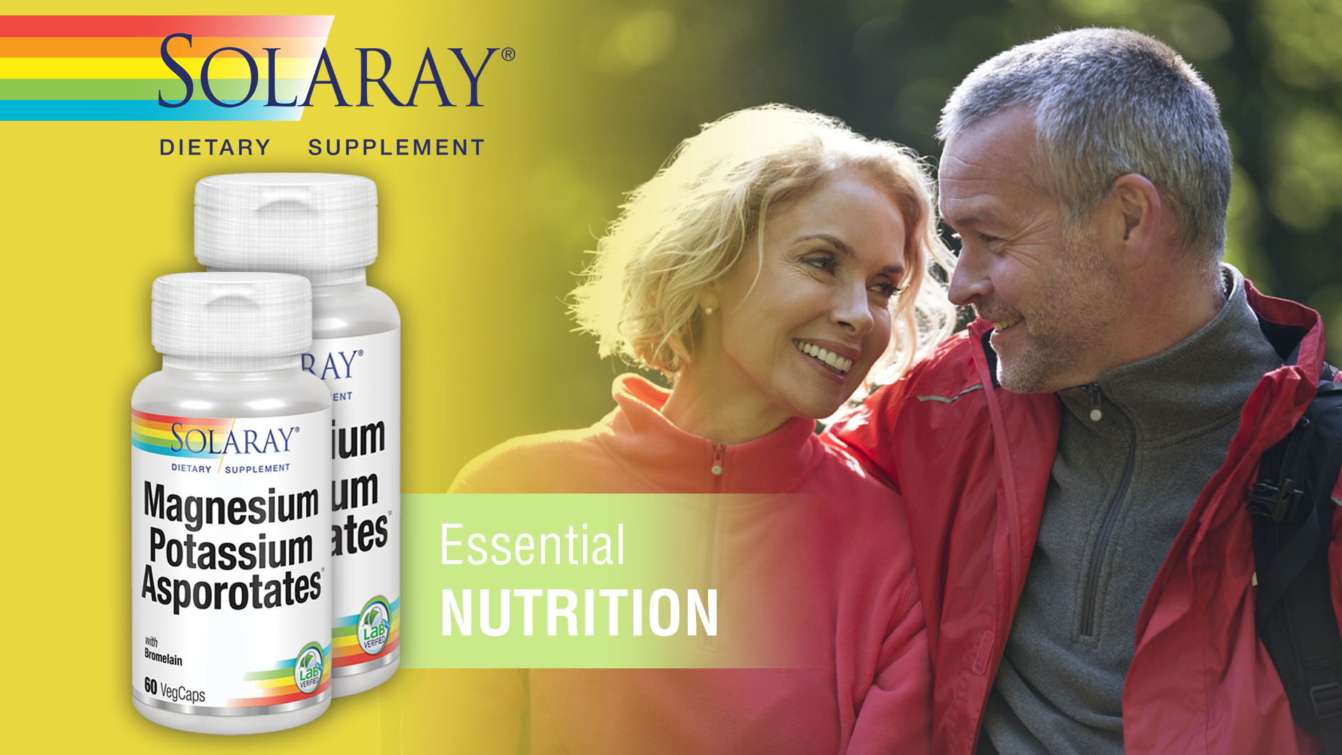 Solaray Magnesium and Potassium Asporotates with Bromelain, Magnesium Potassium Supplement for Bone Strength and Muscle Support, Vegan Magnesium Potassium Supplements, 60 Servings, 120 VegCaps