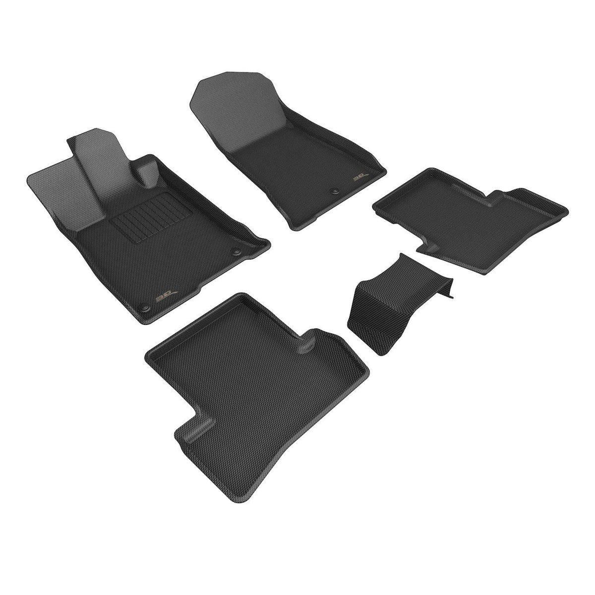 3D MAXpider Custom Fit Floor Mat Set, Front & Rear, Black, for 2021-2025 Acura TLX | L1AC01901509 (1/1)