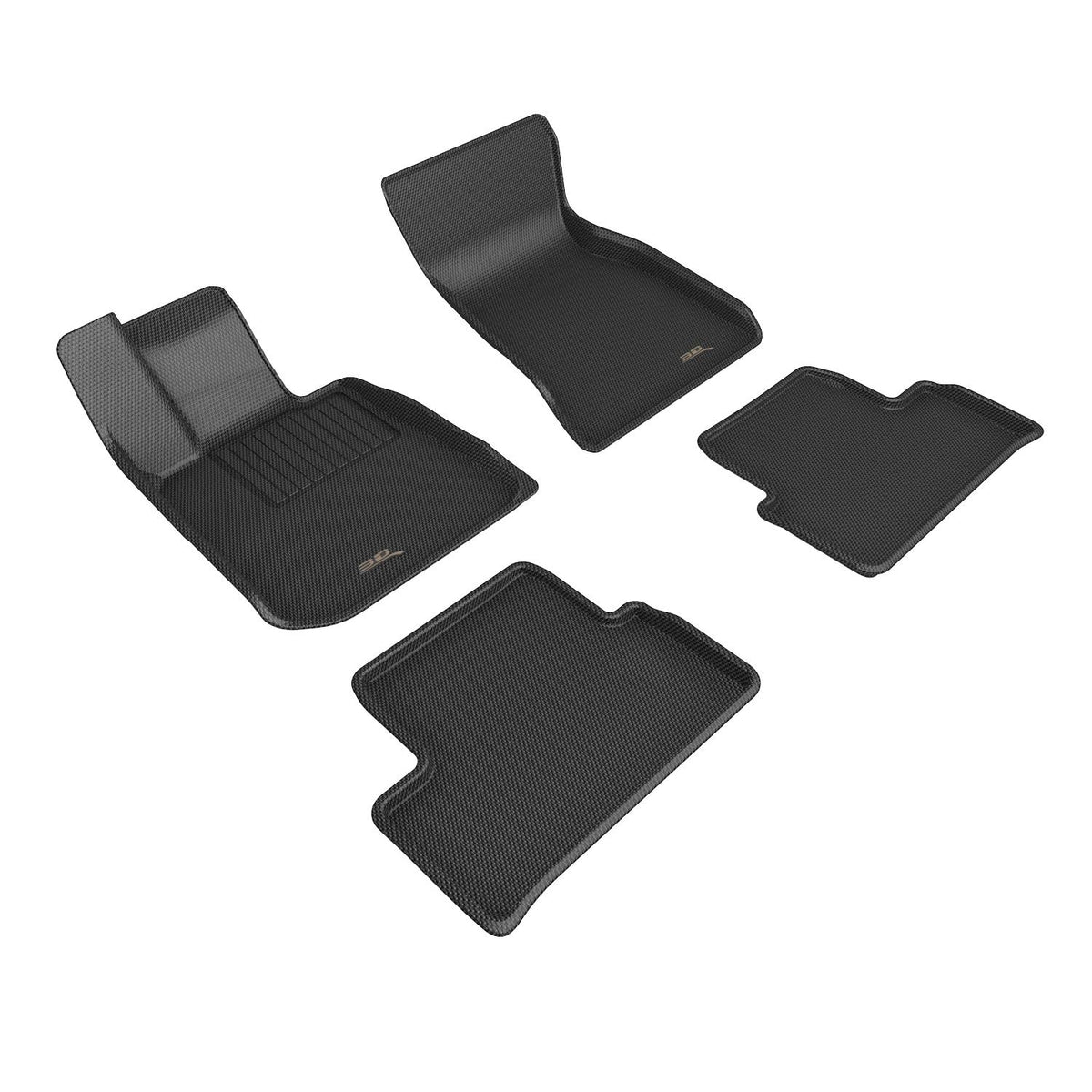 3D MAXpider Custom Fit Floor Mat Set, Front & Rear, Black, for 2022-2026 BMW i4 | L1BM12901509 (1/1)