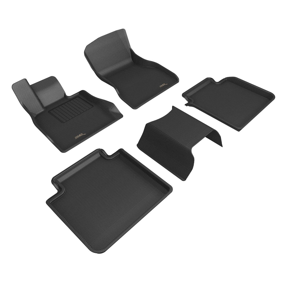 3D MAXpider Custom Fit Floor Mat Set, Front & Rear, Black, for 2023-2026 BMW i7 | L1BM13601509 (1/1)