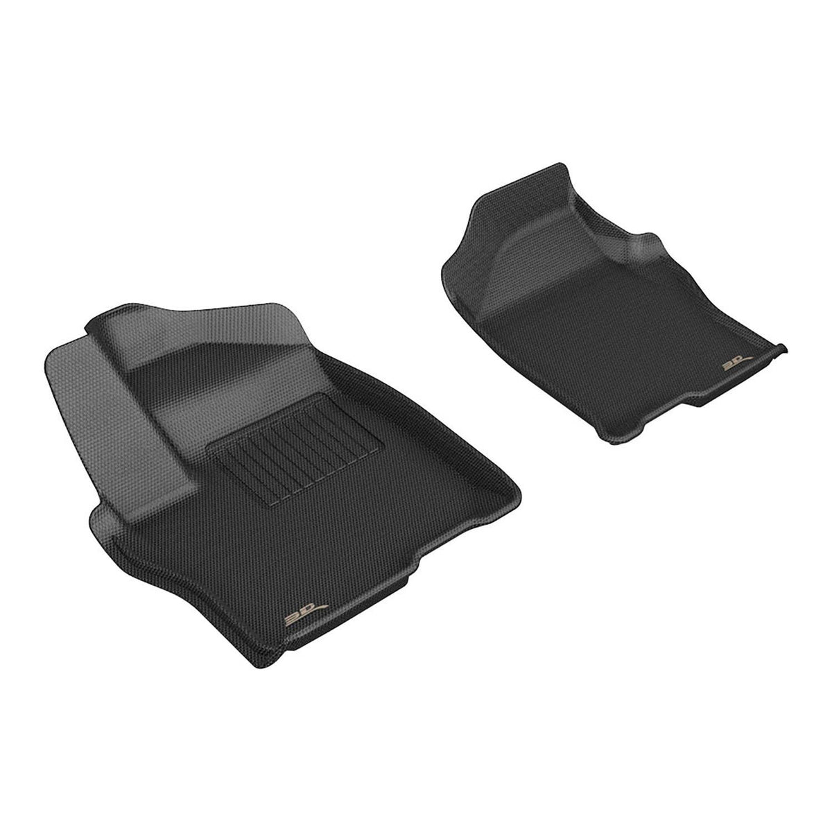3D MAXpider Custom Fit Floor Mat Set, Front Row, Black, for 2019-2026 Chevrolet Silverado 1500 & 2019-2025 GMC Sierra 1500 | L1CH11011509 (1/1)