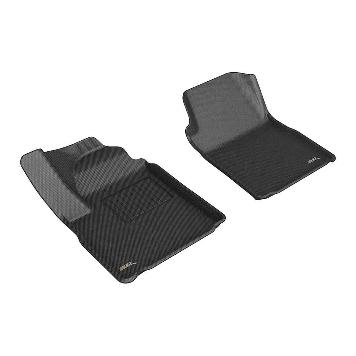 3D MAXpider Custom Fit Floor Mat Set, Front Row, Black, for 2024-2026 Chevrolet Silverado EV & GMC Sierra EV | L1CH11311509 (1/1)