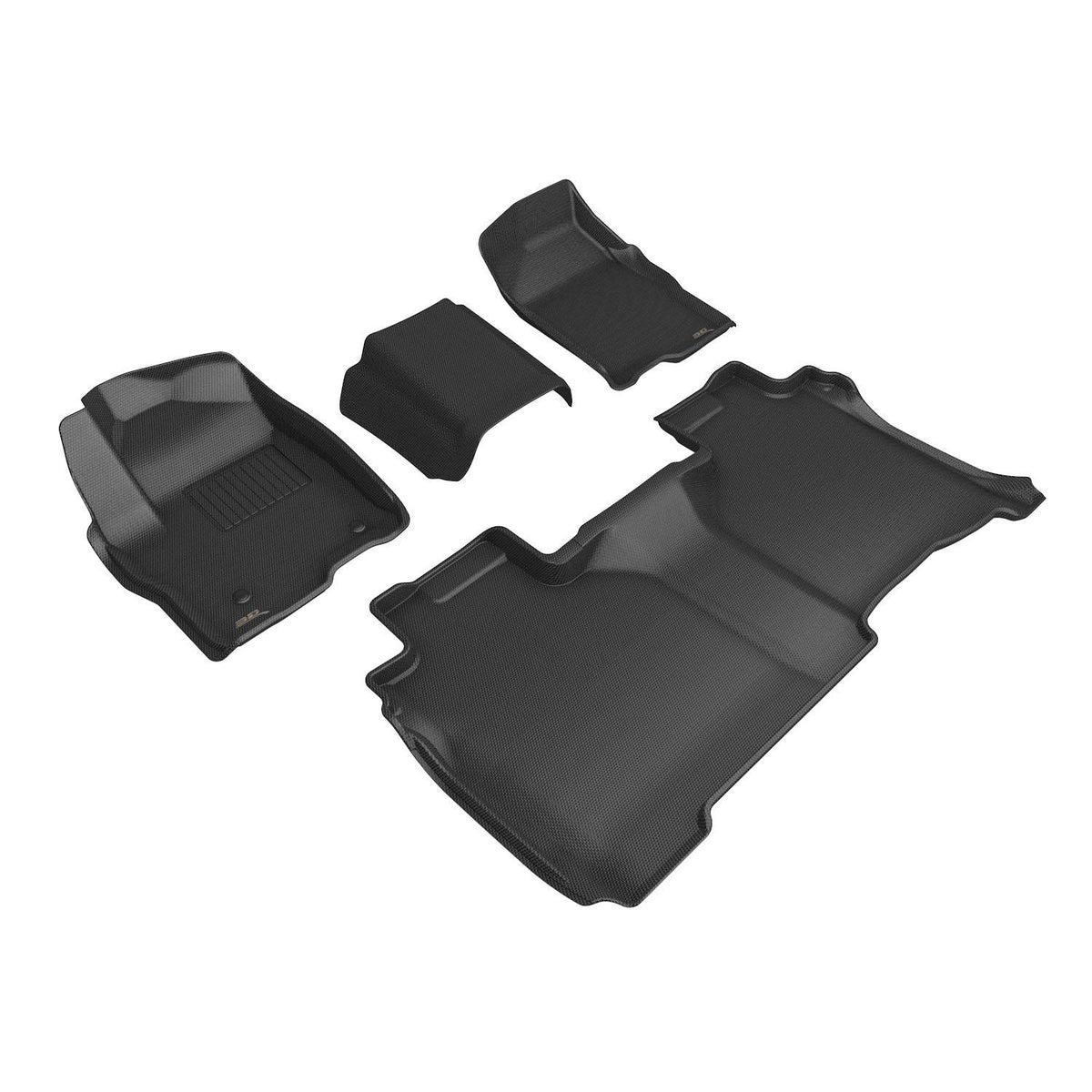 3D MAXpider Custom Fit Floor Mat Set, Front & Rear, Black, for 2025-2026 Chevrolet Silverado 1500 | L1CH11601509 (1/1)