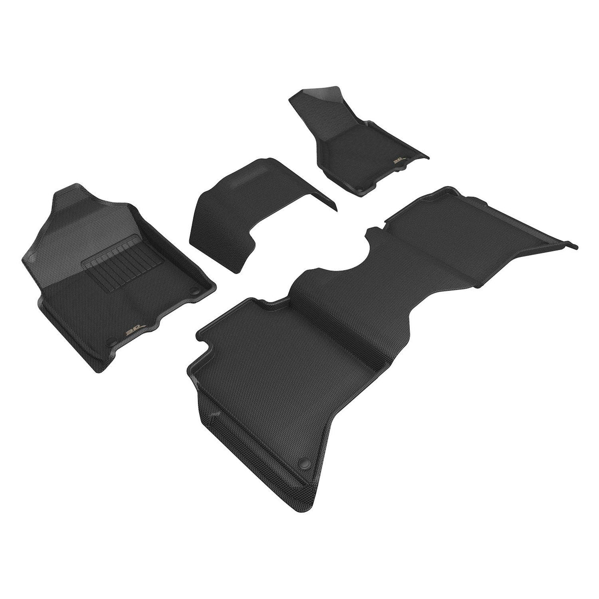 3D MAXpider Custom Fit Floor Mat Set, Front & Rear, Black, for 2019-2024 & 2026 Ram 2500 | L1DG03601509 (1/1)