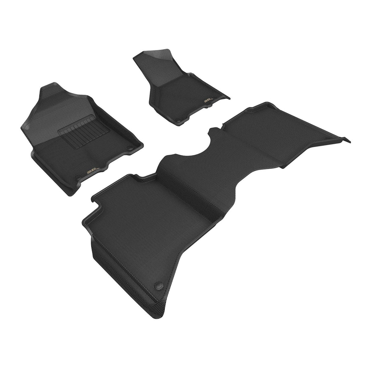 3D MAXpider Custom Fit Floor Mat Set, Front & Rear, Black, for 2019-2024 & 2026 Ram 3500 | L1DG03801509 (1/1)