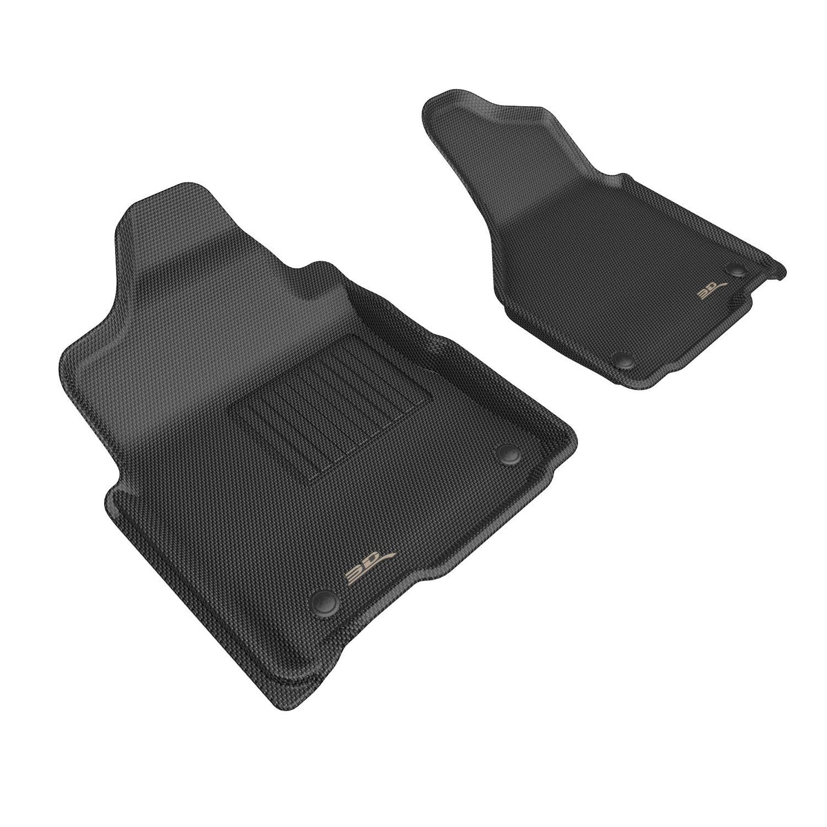 3D MAXpider Custom Fit Floor Mat Set, Front Row, Black, for 2019-2024 & 2026 Ram 2500 | L1DG04011509 (1/1)