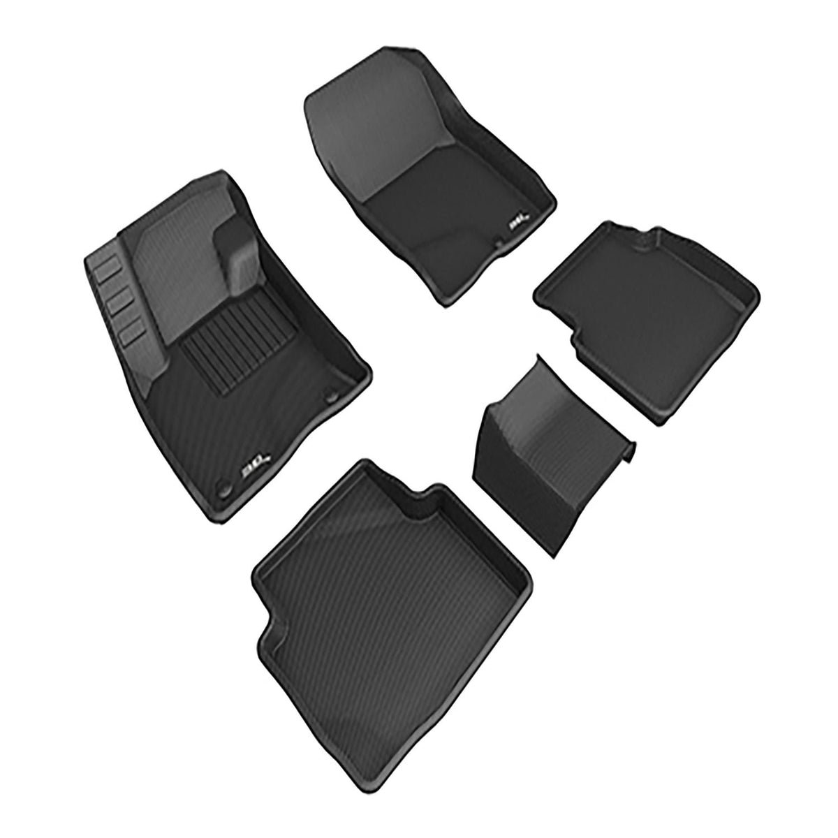 3D MAXpider Custom Fit Floor Mat Set, Front & Rear, Black, for 2020-2026 Ford Escape | L1FR12301509 (1/1)
