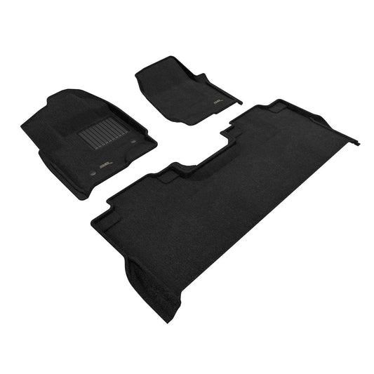 3D MAXpider Custom Fit Floor Mat Set, Front & Rear, Black Polypropylene, for 2023-2026 Ford F-250/F-350 Super Duty | L1FR16504709 (1/1)