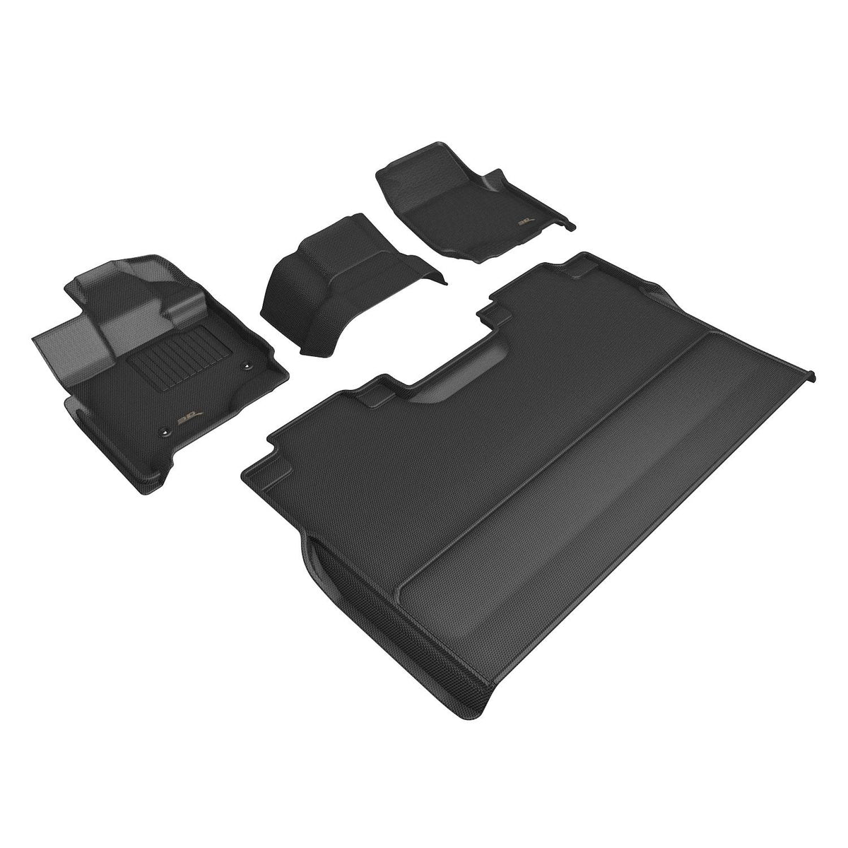 3D MAXpider Custom Fit Floor Mat Set, Front & Rear, Black, for 2015-2026 Ford F-150 | L1FR17201509 (1/1)