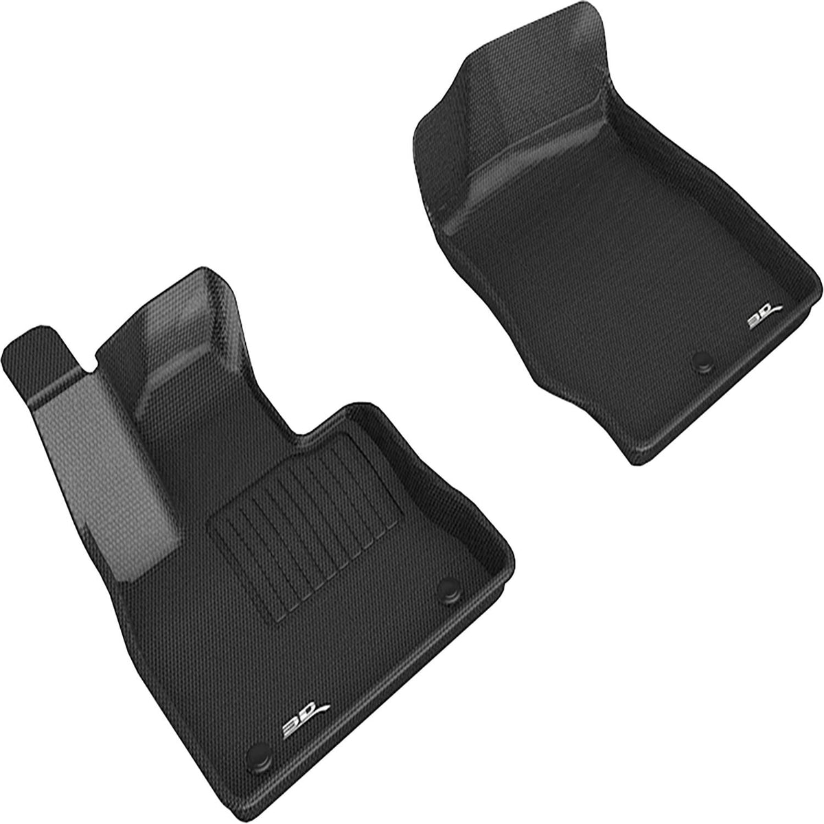 3D MAXpider Custom Fit Floor Mat Set, Front Row, Black, for 2020-2024 Ford Explorer & Police Interceptor Utility | L1FR18211509 (1/1)