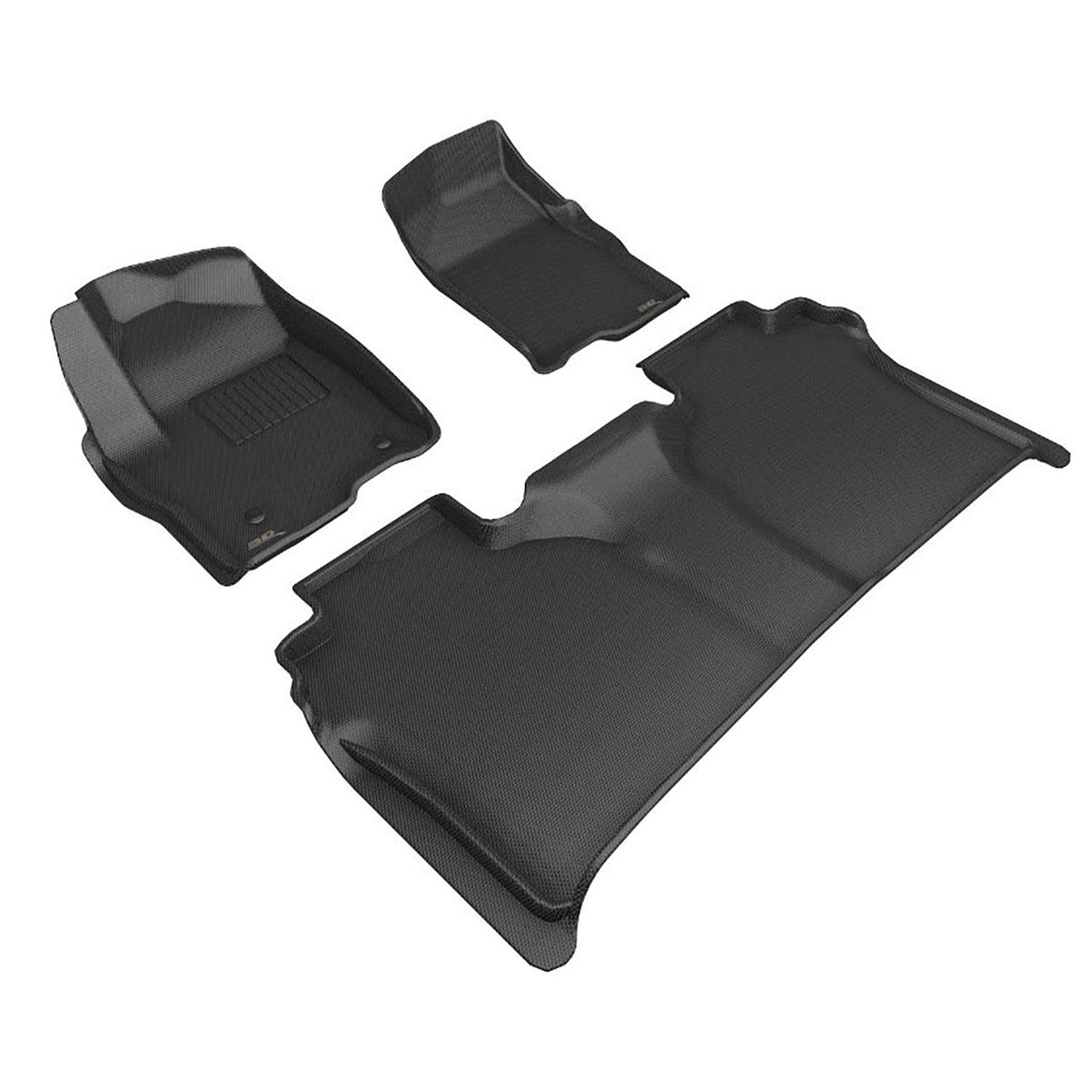 3D MAXpider Custom Fit Floor Mat Set, Front & Rear, Black, for 2019-2026 GMC Sierra 1500 & 2025 Sierra 2500/3500 HD | L1GM03201509 (1/1)