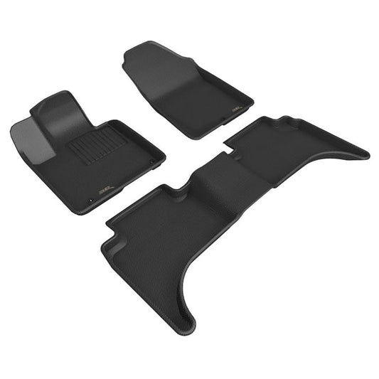 3D MAXpider Custom Fit Floor Mat Set, Front & Rear, Black, for 2022-2026 Hyundai Santa Cruz | L1HY11801509 (1/1)