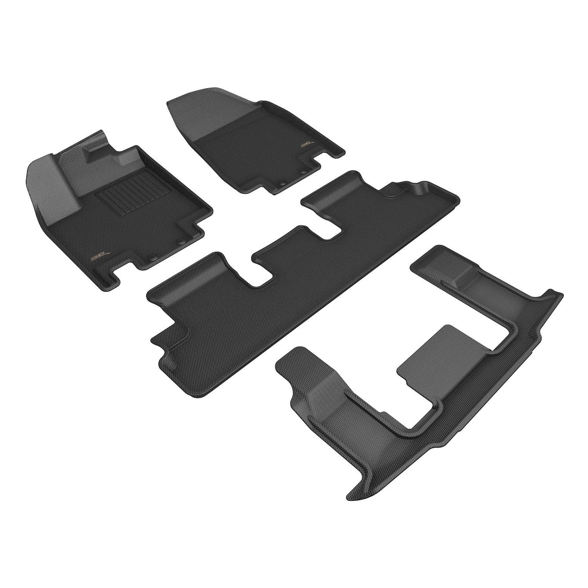3D MAXpider Custom Fit Floor Mat Set, Front, Rear & Third Row, Black, for 2022-2026 INFINITI QX60 | L1IN03401509 (1/1)