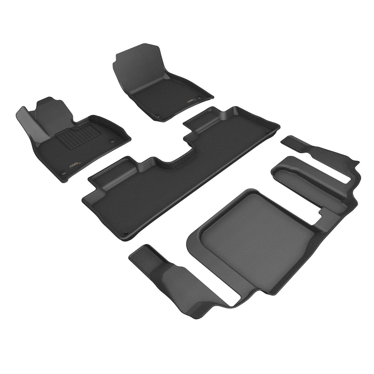 3D MAXpider Custom Fit Floor Mat Set, Front, Rear & Third Row, Black, for 2023-2026 Mercedes-Benz EQS SUV | L1MB18701509 (1/1)