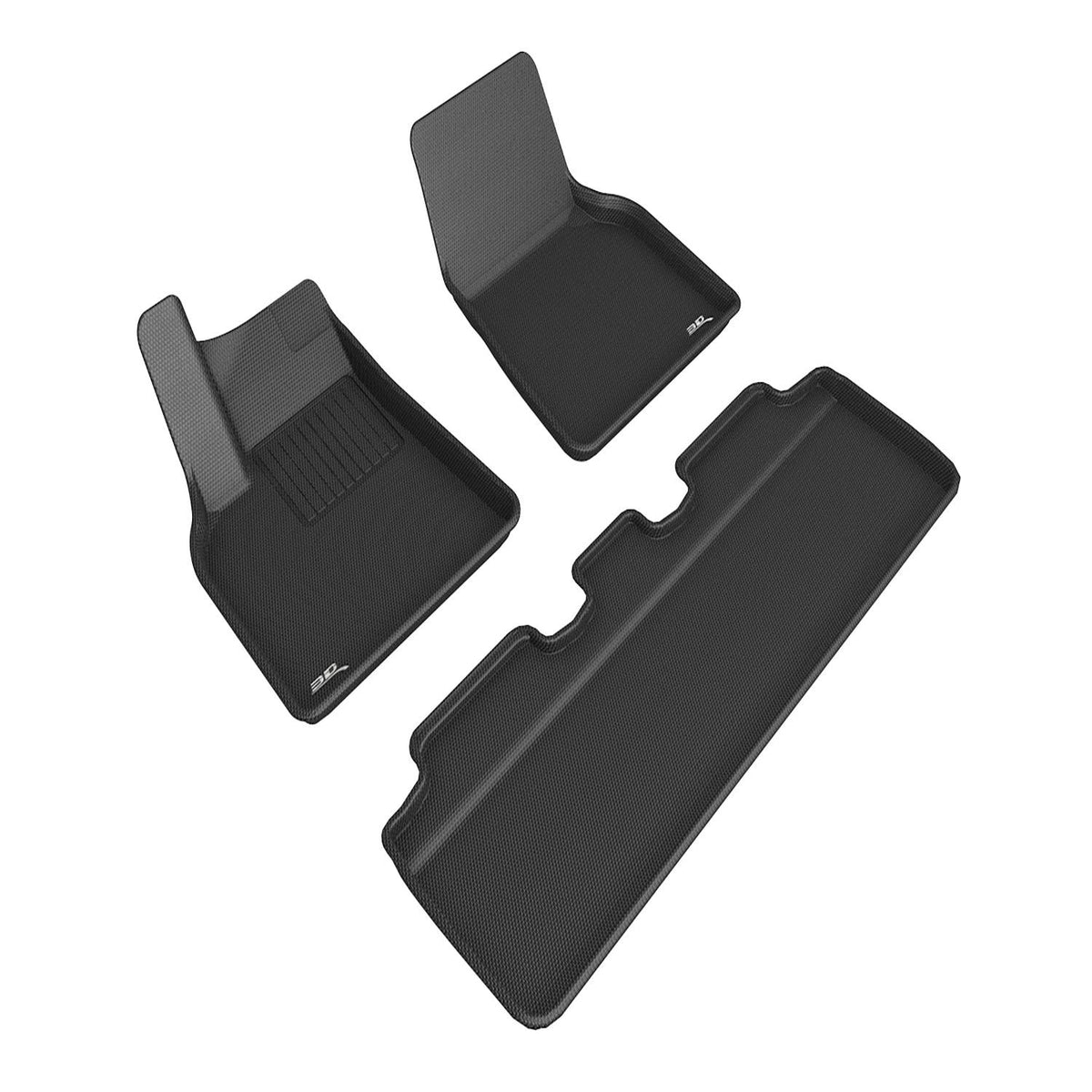 3D MAXpider Custom Fit Floor Mat Set, Front & Rear, Black, for 2021-2025 Tesla Model Y | L1TL02701509 (1/3)