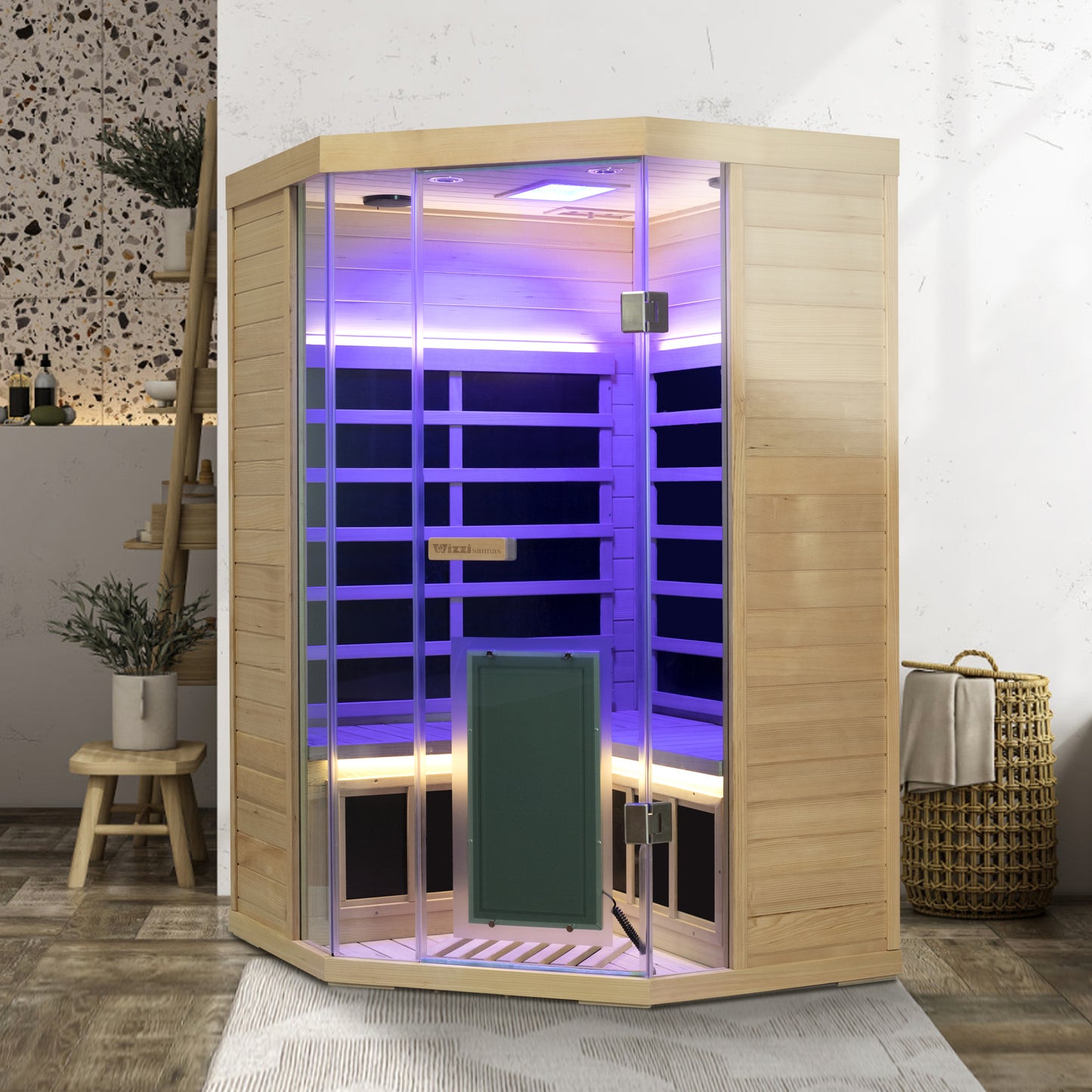 SH07 2 Person Far Infrared Sauna - Wizzisaunas