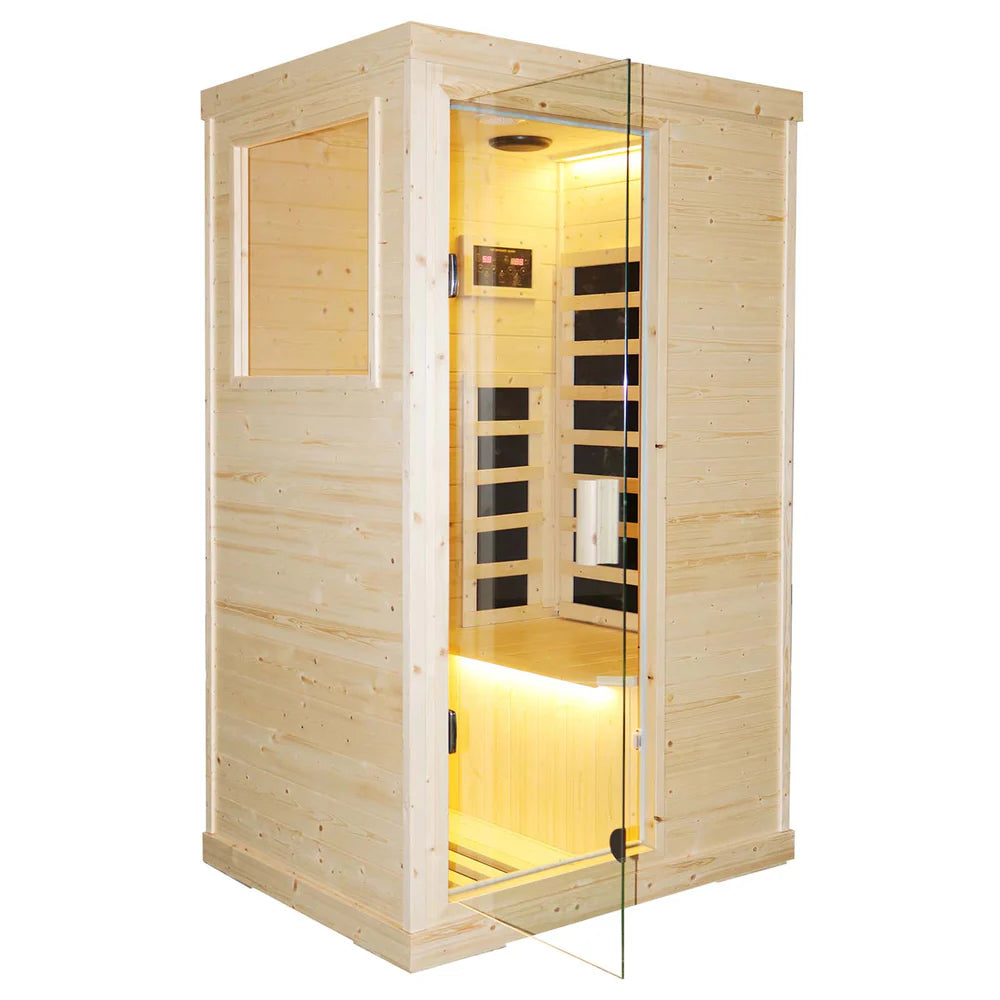 Outexer T-50C2 Indoor 1-Person Low EMF Infrared Sauna