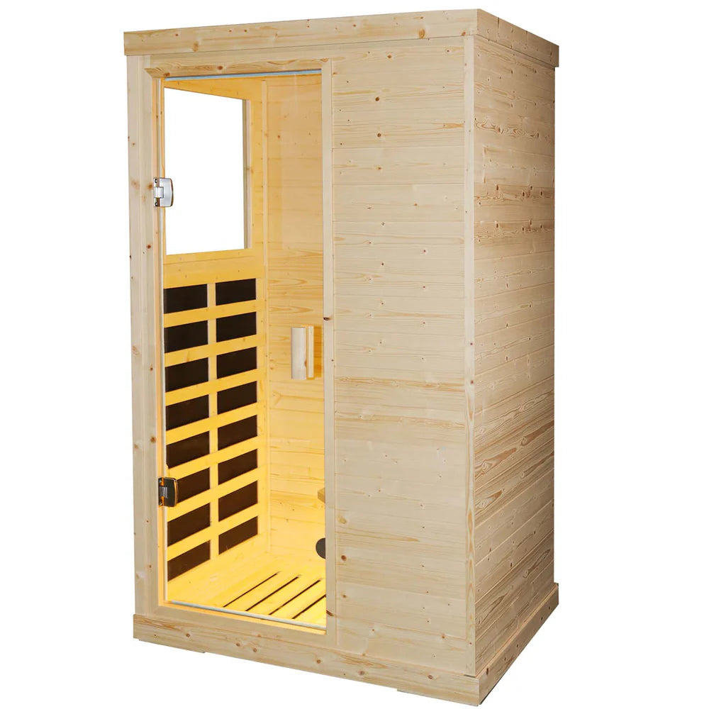 Outexer T-50C2 Indoor 1-Person Low EMF Infrared Sauna