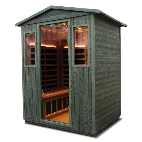 VF04 Outdoor 4 Person Far Infrared Sauna - Wizzisaunas