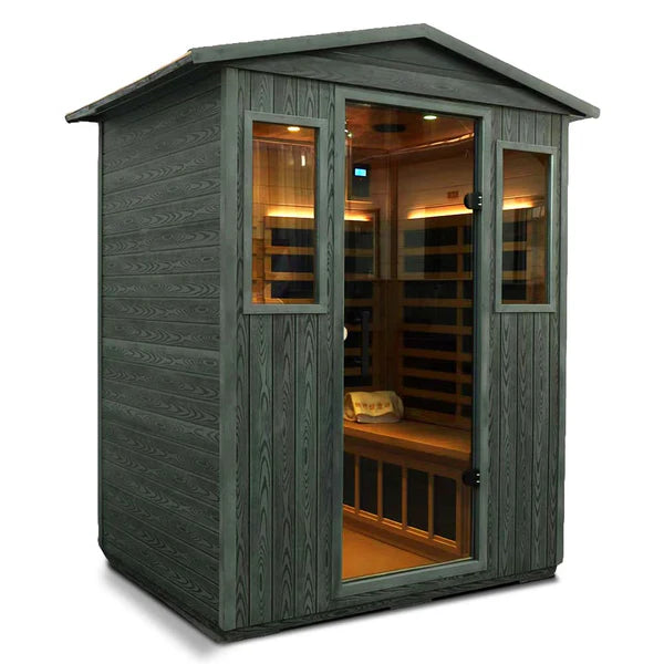 VF04 Outdoor 4 Person Far Infrared Sauna - Wizzisaunas