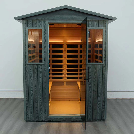 VF04 Outdoor 4 Person Far Infrared Sauna - Wizzisaunas