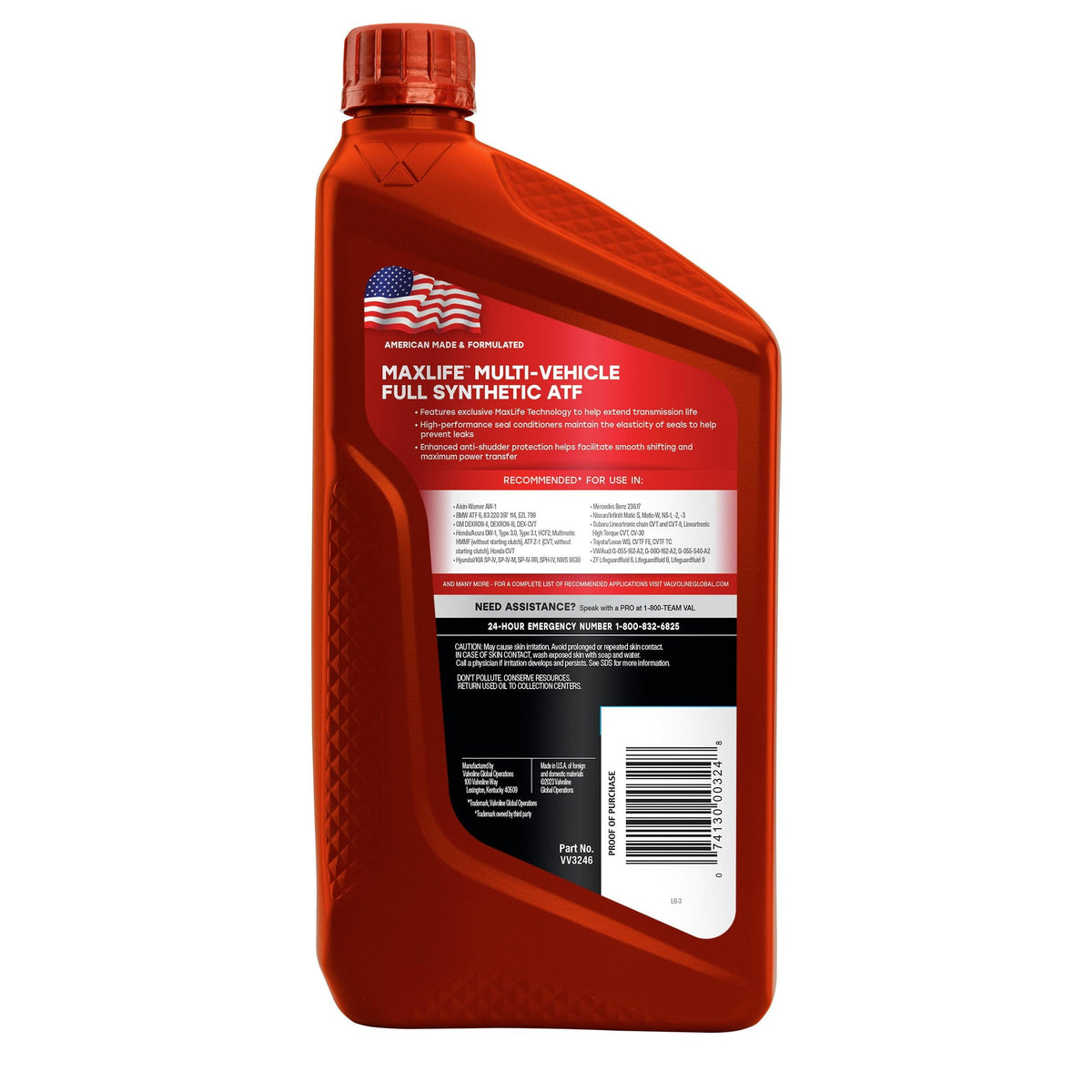 Valvoline Automatic Transmission Fluid | VV3246