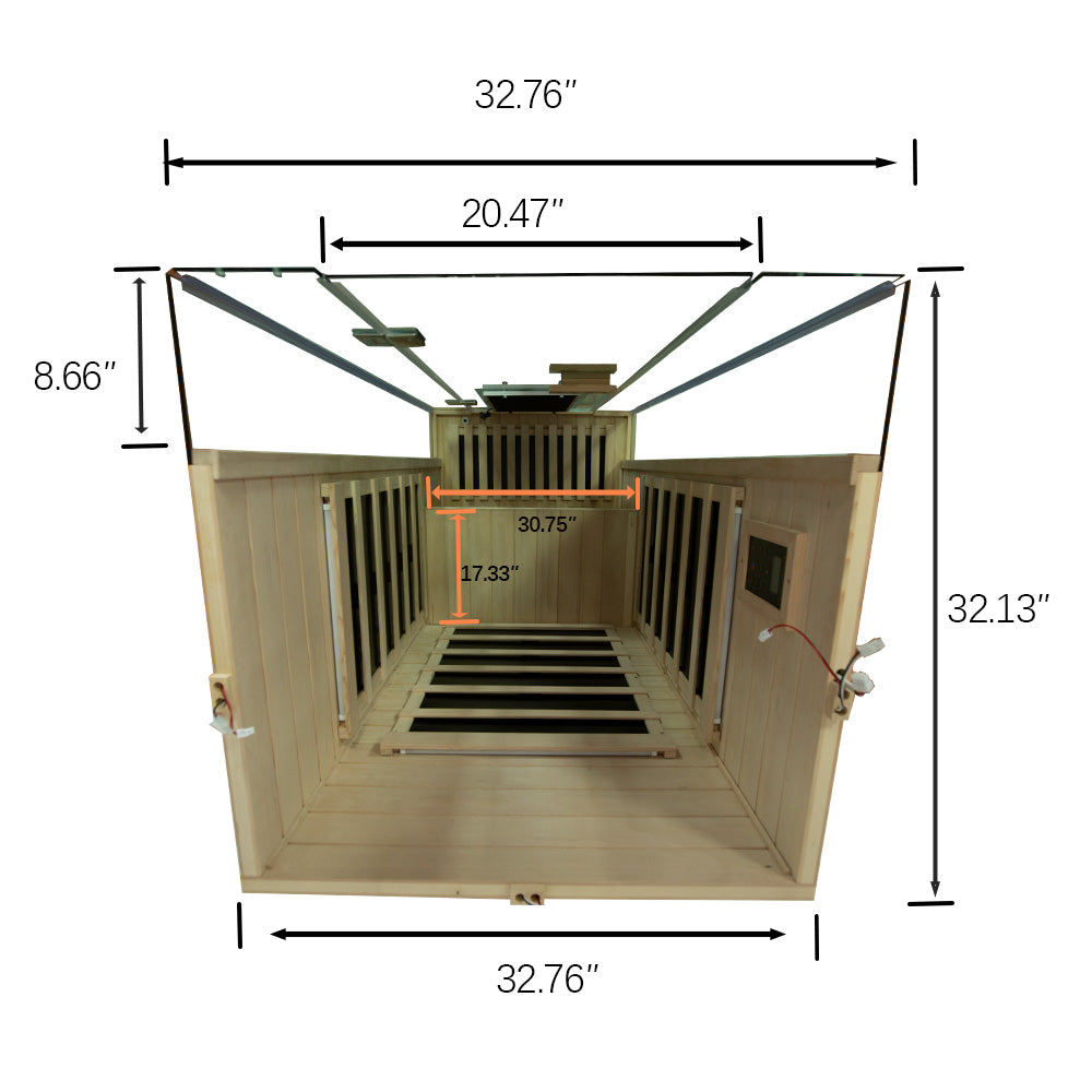 SH01 1 Person Far Infrared Sauna – Wizzisaunas