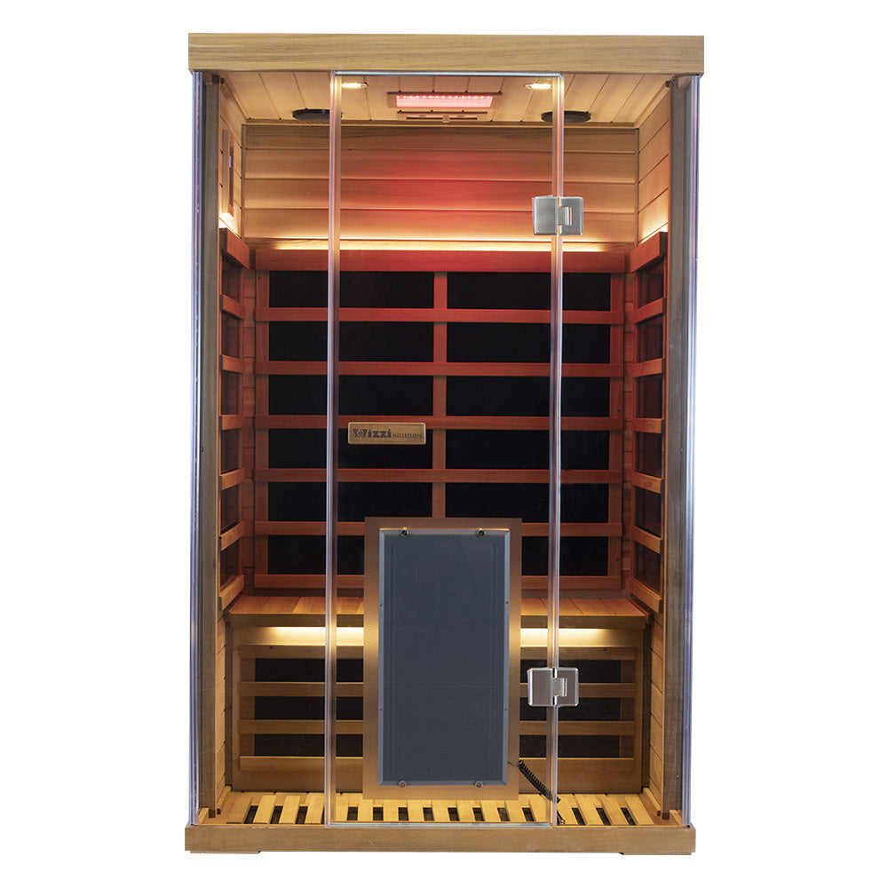 SR02 2 Person Red Cedar Far Infrared Sauna - Wizzisaunas