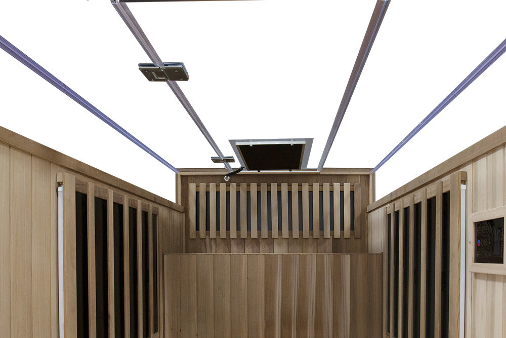 SR02 2 Person Red Cedar Far Infrared Sauna - Wizzisaunas