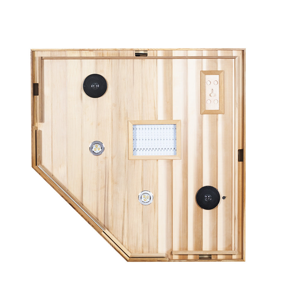 SR07 2 Person Far Infrared Sauna Red Cedar - Wizzisaunas