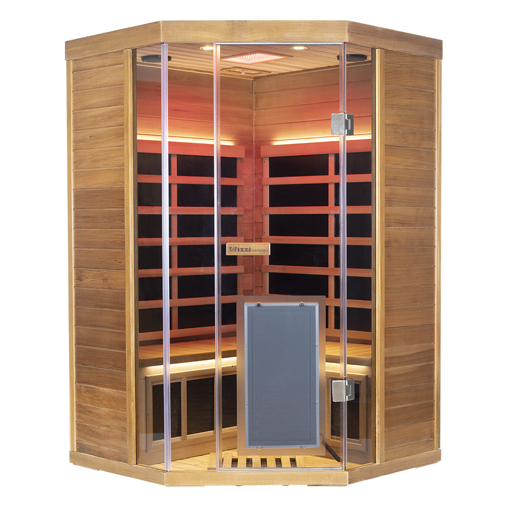 SR07 2 Person Far Infrared Sauna Red Cedar - Wizzisaunas