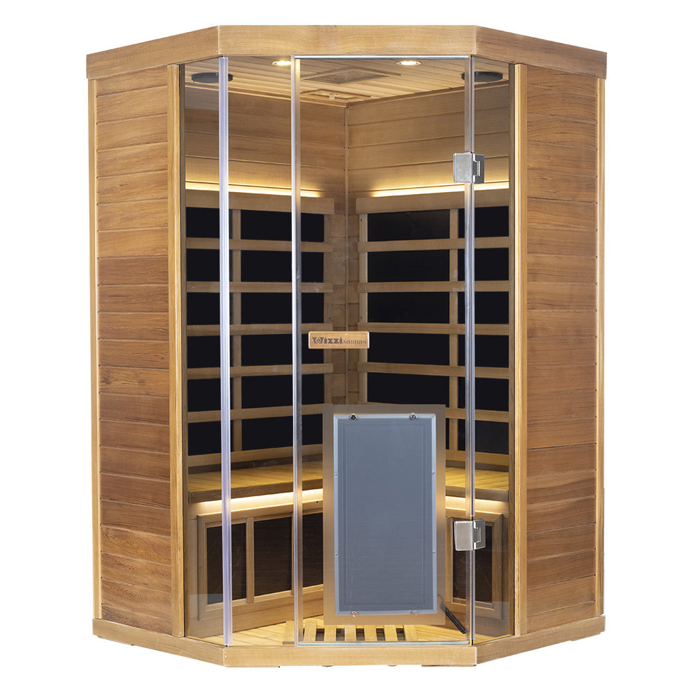 SR07 2 Person Far Infrared Sauna Red Cedar - Wizzisaunas