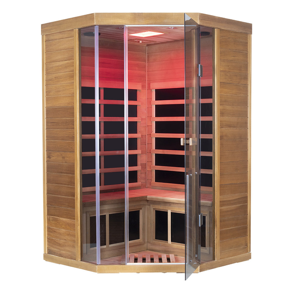 SR07 2 Person Far Infrared Sauna Red Cedar - Wizzisaunas