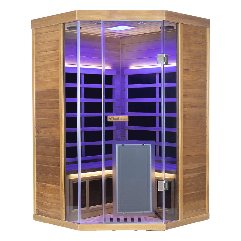 SR07 2 Person Far Infrared Sauna Red Cedar - Wizzisaunas