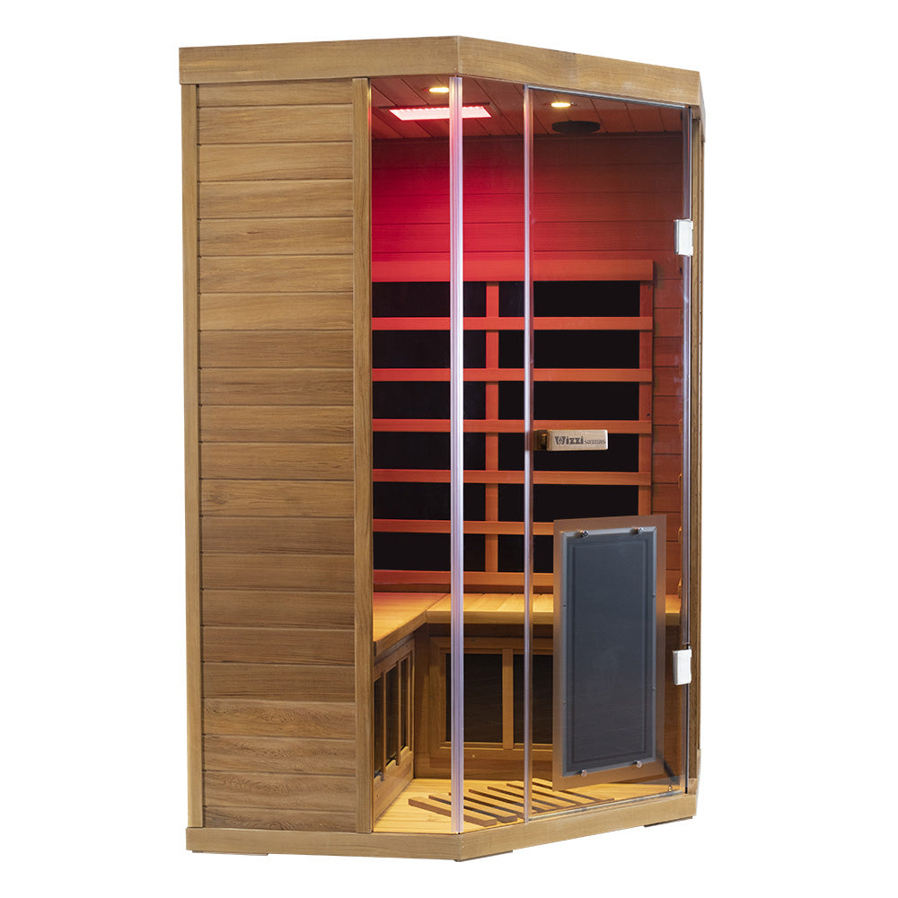 SR07 2 Person Far Infrared Sauna Red Cedar - Wizzisaunas